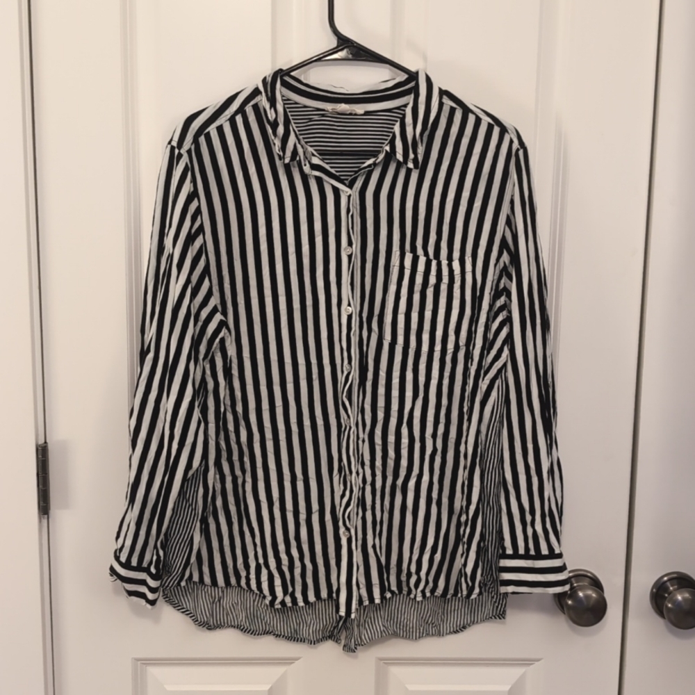 Jane and Delancey Striped Blouse